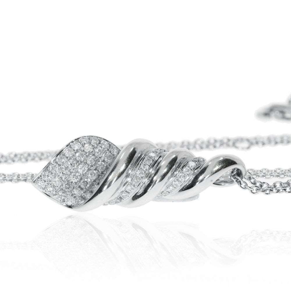 Diamond Shell Pendant By Heidi Kjeldsen Jewellery P821 Flat