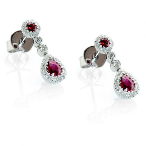 Heidi Kjeldsen Exquisite Ruby and Diamond Drop Earrings ER1458 B