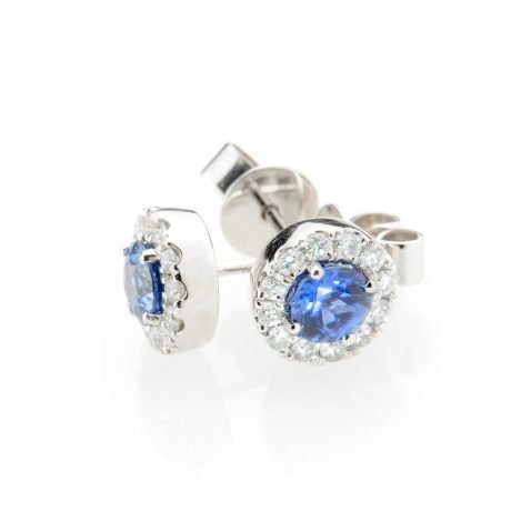 Heidi Kjeldsen Exquisite Ceylon Sapphire & Diamond Earrings ER1848-4