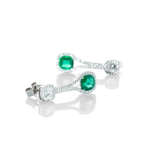 Heidi Kjeldsen Astonishing Emerald and Diamond Drop Earrings ER2205-1
