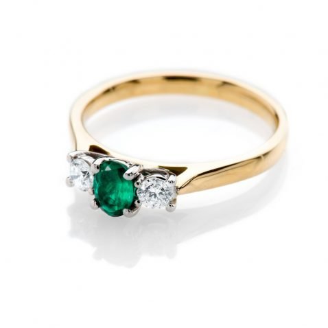 Heidi Kjeldsen Stunning Sandawana Emerald and Diamond Ring R1114