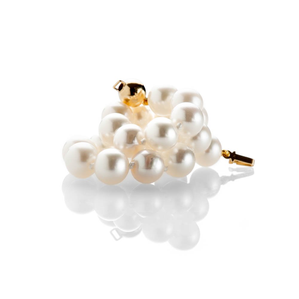 Heidi Kjeldsen Gorgeous Cultured Pearl And 18ct Yellow Gold Bracelet - BL1280-3