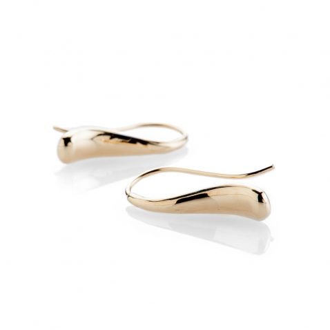 Heidi Kjeldsen Elegant Solid Gold Handmade Teardrop Earrings - ER2053-1