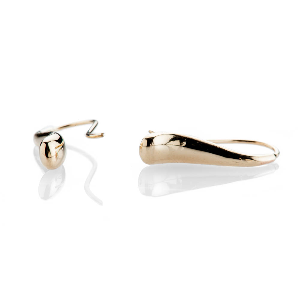 Heidi Kjeldsen Elegant Solid Gold Handmade Teardrop Earrings - ER2053-2