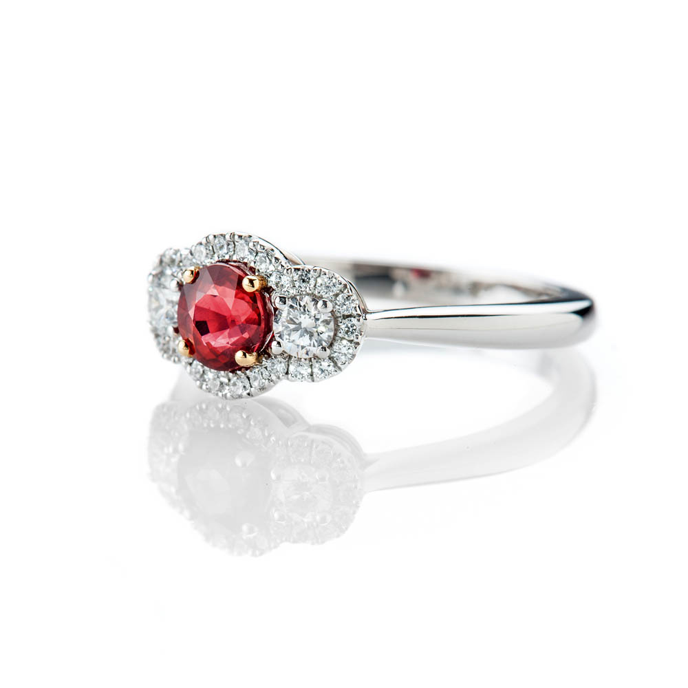 Glorious Ruby and Diamond Ring