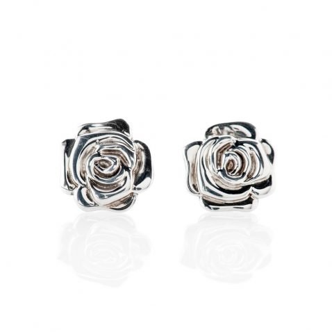 Stylish Sterling Silver Rose Earrings - ER2030-3 Heidi Kjeldsen