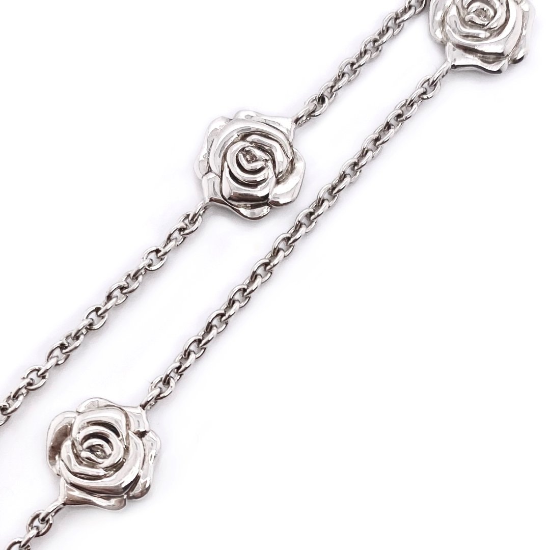 Charming Sterling Silver Rose Bracelet - Heidi Kjeldsen Jewellery - BL1009 close up