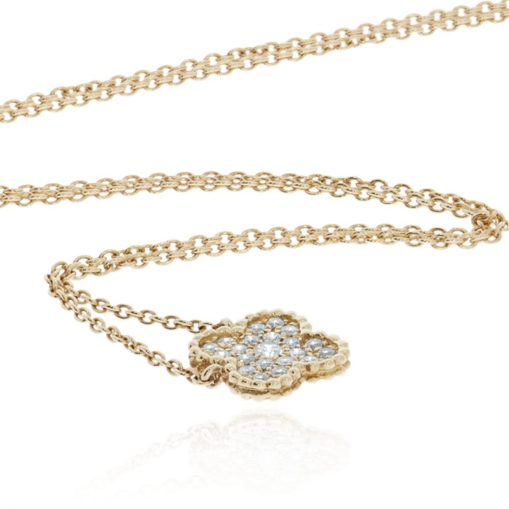 Diamond Pave Set Necklace By Heidi Kjeldsen Jewellery NL1213 Flat