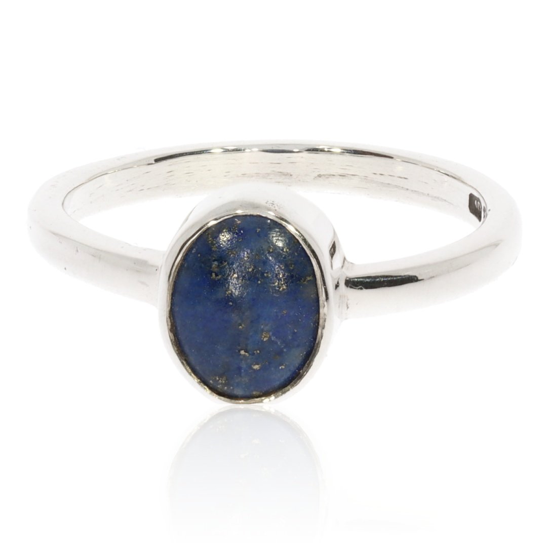 Lapis Lazuli and Sterling Silver Ring by Heidi Kjeldsen Jewellery R1551 Front