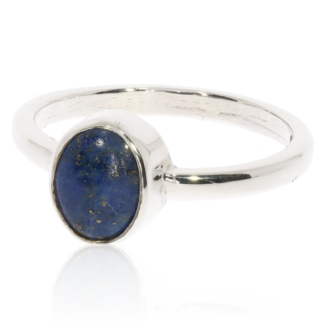 Pretty Lapis Lazuli and Silver Ring