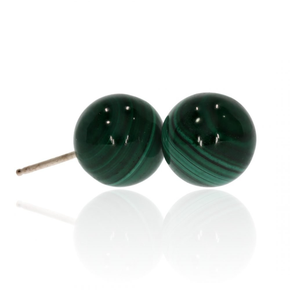 Malachite Earrings By Heidi Kjeldsen Jewellery ER2402 Side