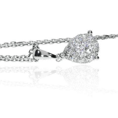 Gorgeous Diamond Pear Shaped Pendant By Heidi Kjeldsen Jewellery P1402 side