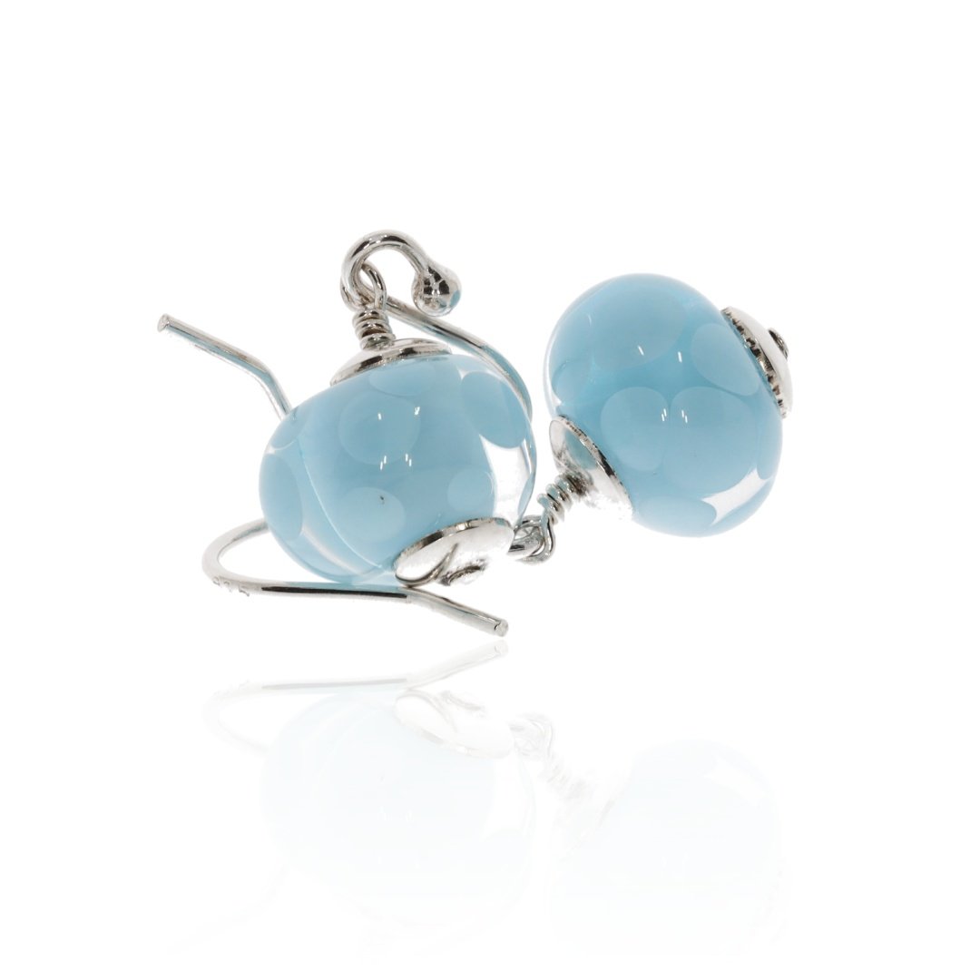 Pale Blue Murano Glass Earrings By Heidi Kjeldsen Jewellery ER2497 stack