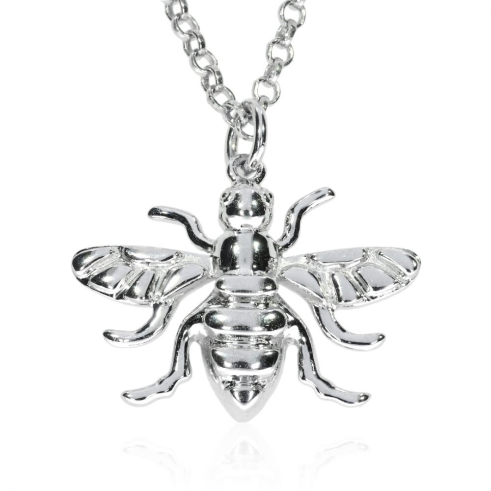Large Sterling Silver Bee by Heidi Kjeldsen jewellers P1391 Front