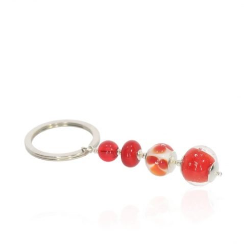 Red Murano Glass Keyring By Heidi Kjeldsen Jewellery KR0007