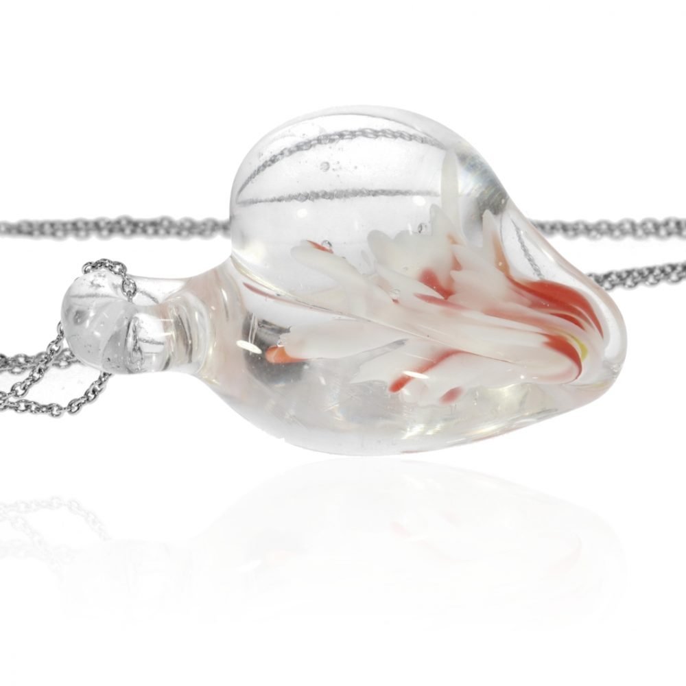 Murano Glass Heart Pendant By Heidi Kjeldsen P1265 Side2