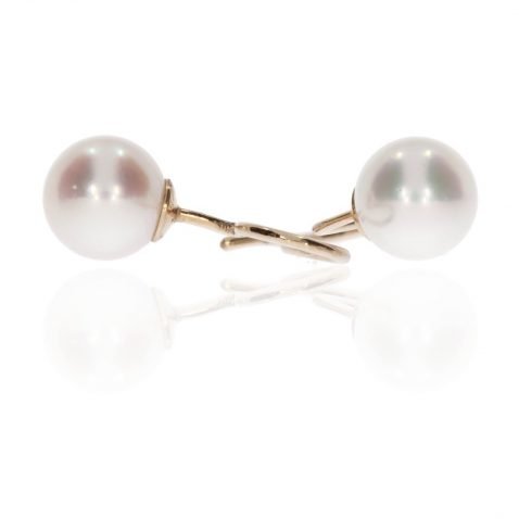 Stylish Twist-In Akoya Pearl Earrings By Heidi Kjeldsen Jewellery ER1987