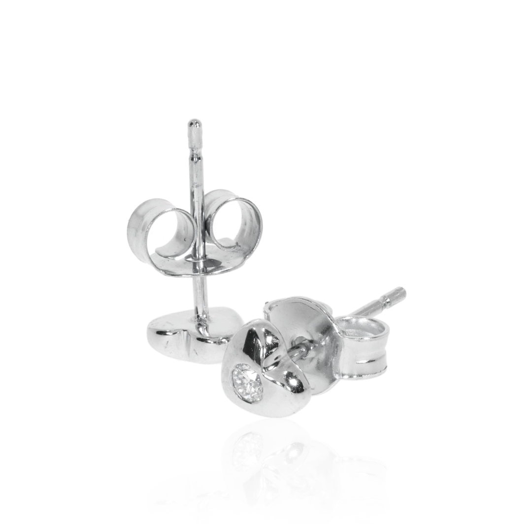 Diamond Heart Earrings By Heidi Kjeldsen Jewellers ER4693 Side
