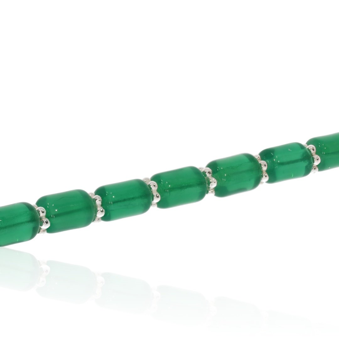 Green Glass Bracelet By Heidi Kjeldsen Jewellers BL1378 Flat