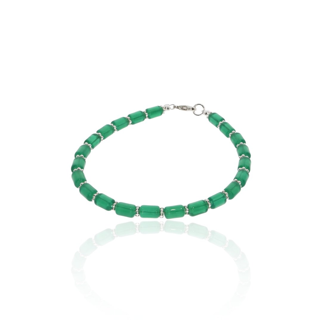 Green Glass Bracelet By Heidi Kjeldsen Jewellers BL1378 round