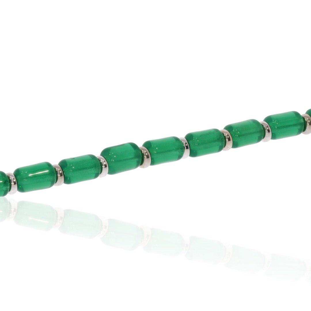 Green Glass Bracelet By Heidi Kjeldsen Jewellers BL1379 Flat