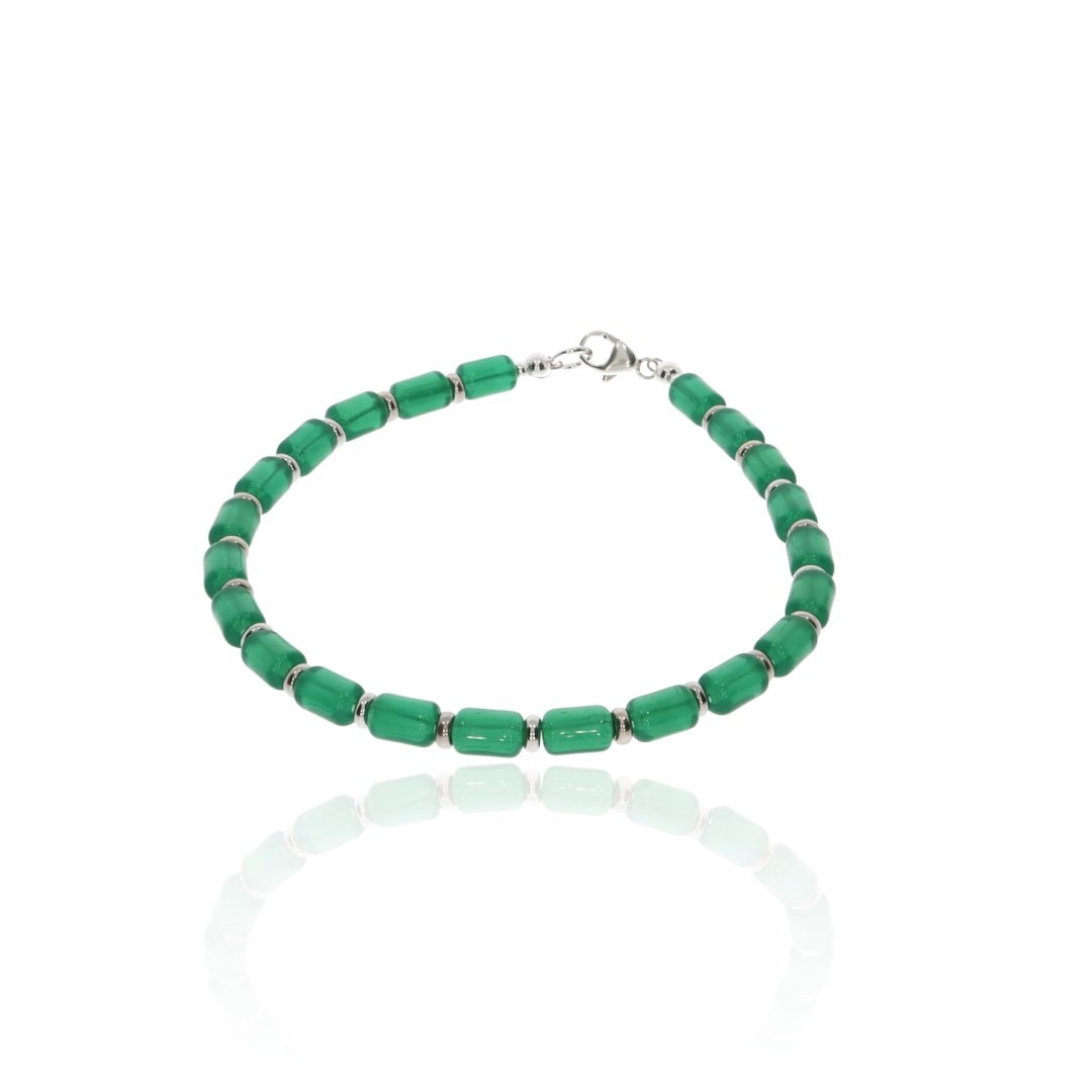 Green Glass Bracelet By Heidi Kjeldsen Jewellers BL1379 round