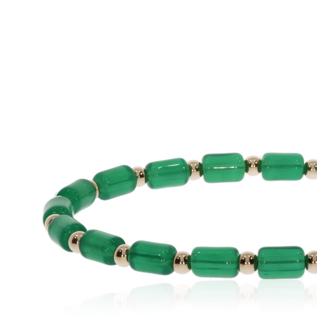 Green Glass Bracelet By Heidi Kjeldsen Jewellers BL1380 side