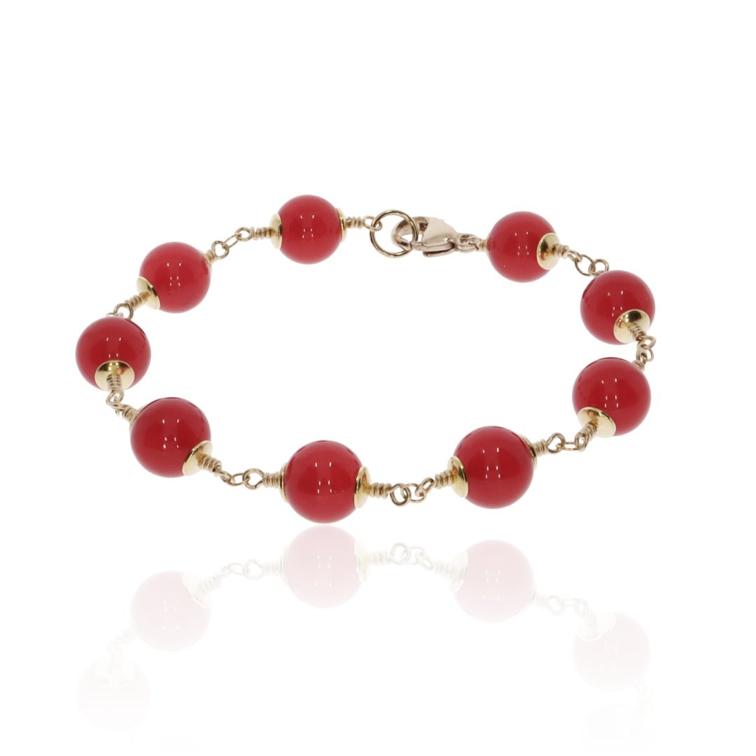 Lovely Red Agate Bracelet