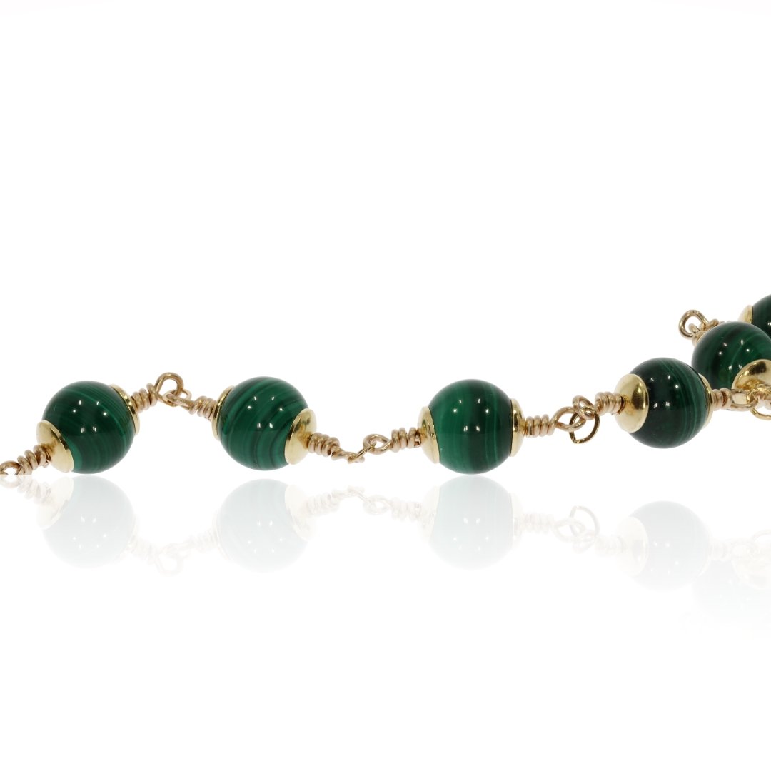 Malachite Bracelet By Heidi Kjeldsen Jewellery BL1383 Flat