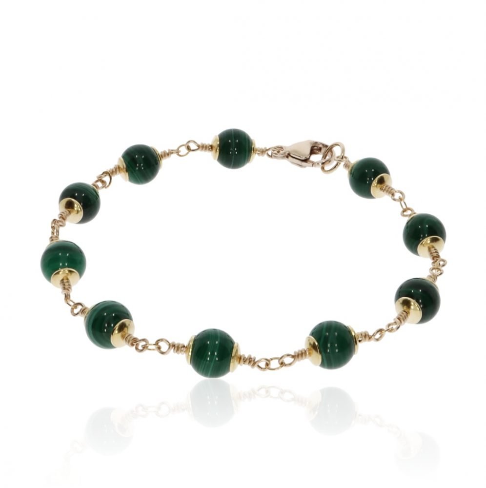 Malachite Bracelet By Heidi Kjeldsen Jewellery BL1383 round