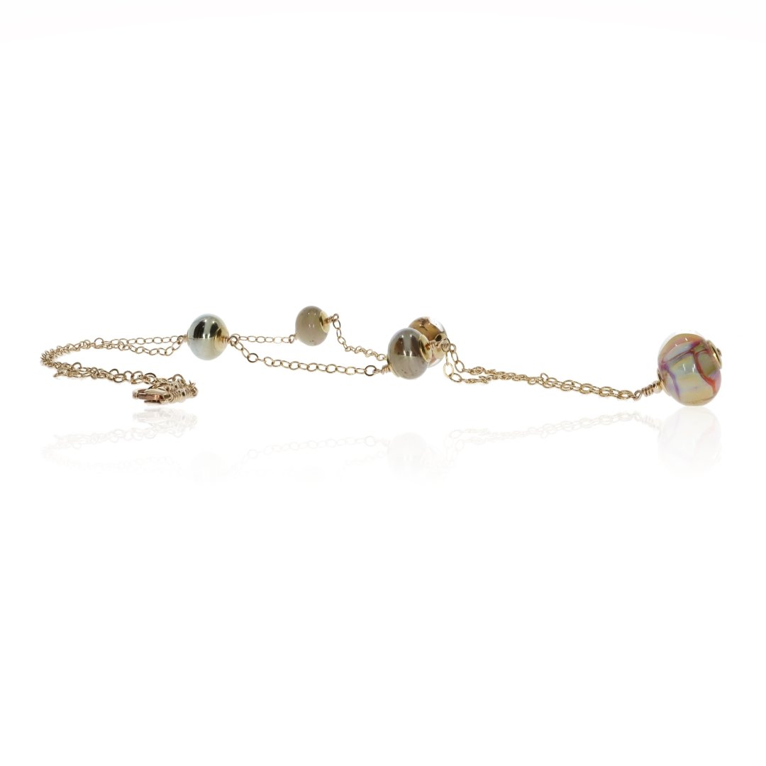 Murano Glass Necklace By Heidi Kjeldsen Jewellery NL1296 Flat a