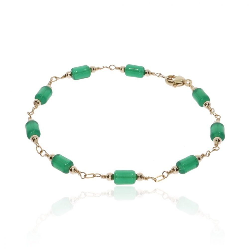 Green Glass Bracelet By Heidi Kjeldsen Jewellery BL1389 Round