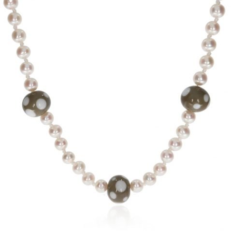 Beige-Dotty-Murano-Glass-and-Cultured-Pearl-Necklace-By-Heidi-Kjeldsen-Jewellery-NL1312-Front