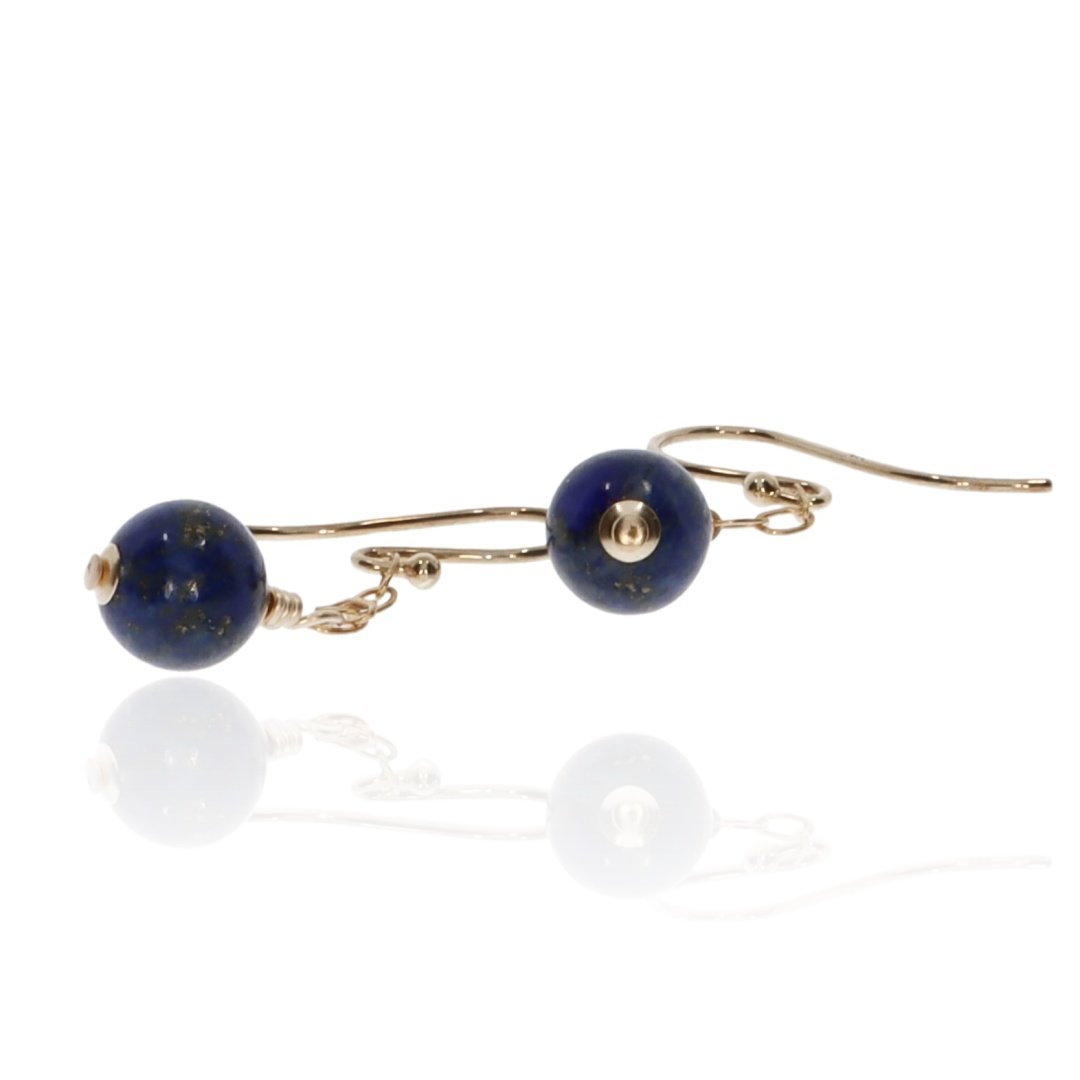 Lapis Lazuli Drop Earrings By Heidi Kjeldsen Jewellery ER2570 Flat