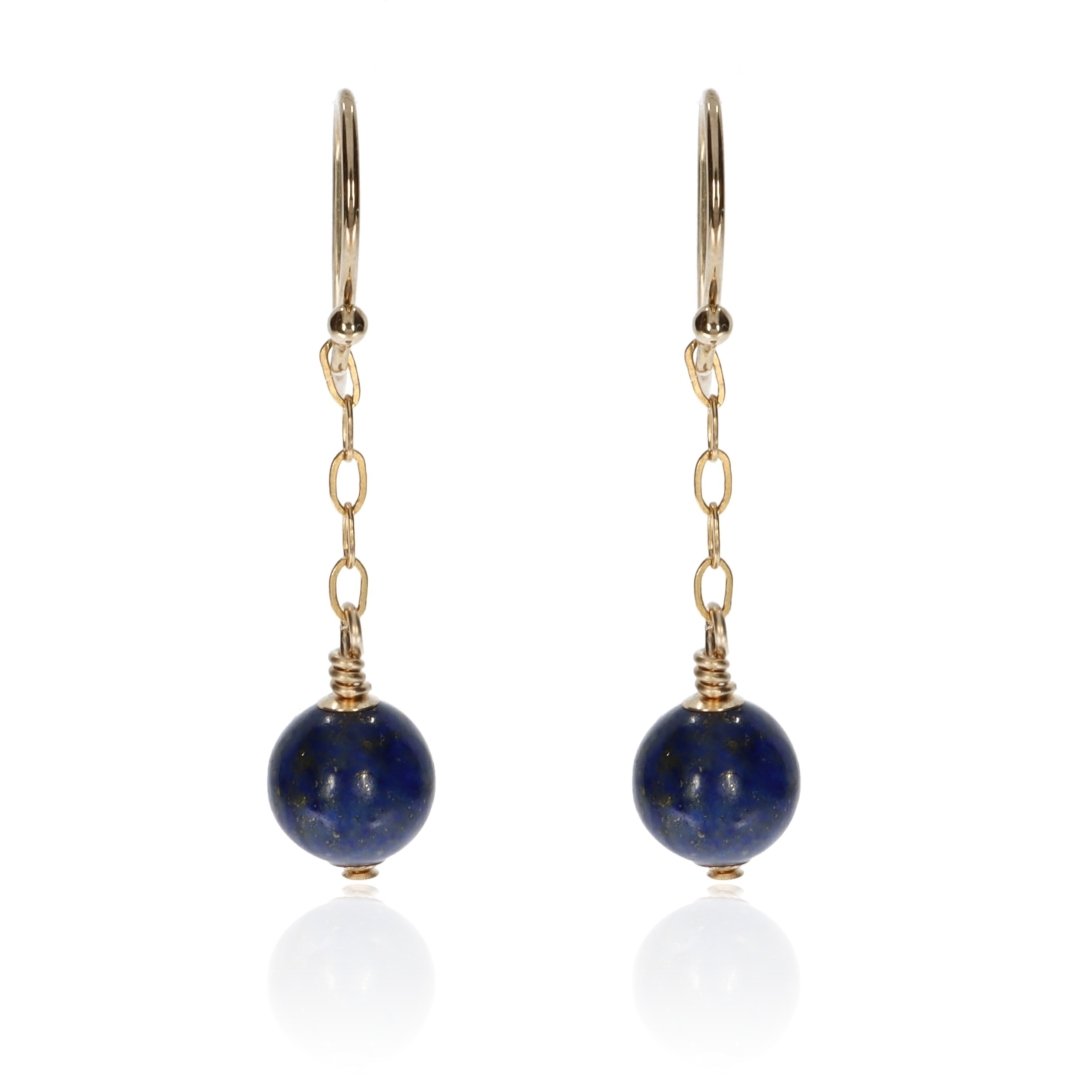 Lapis Lazuli Drop Earrings By Heidi Kjeldsen Jewellery ER2570 Front