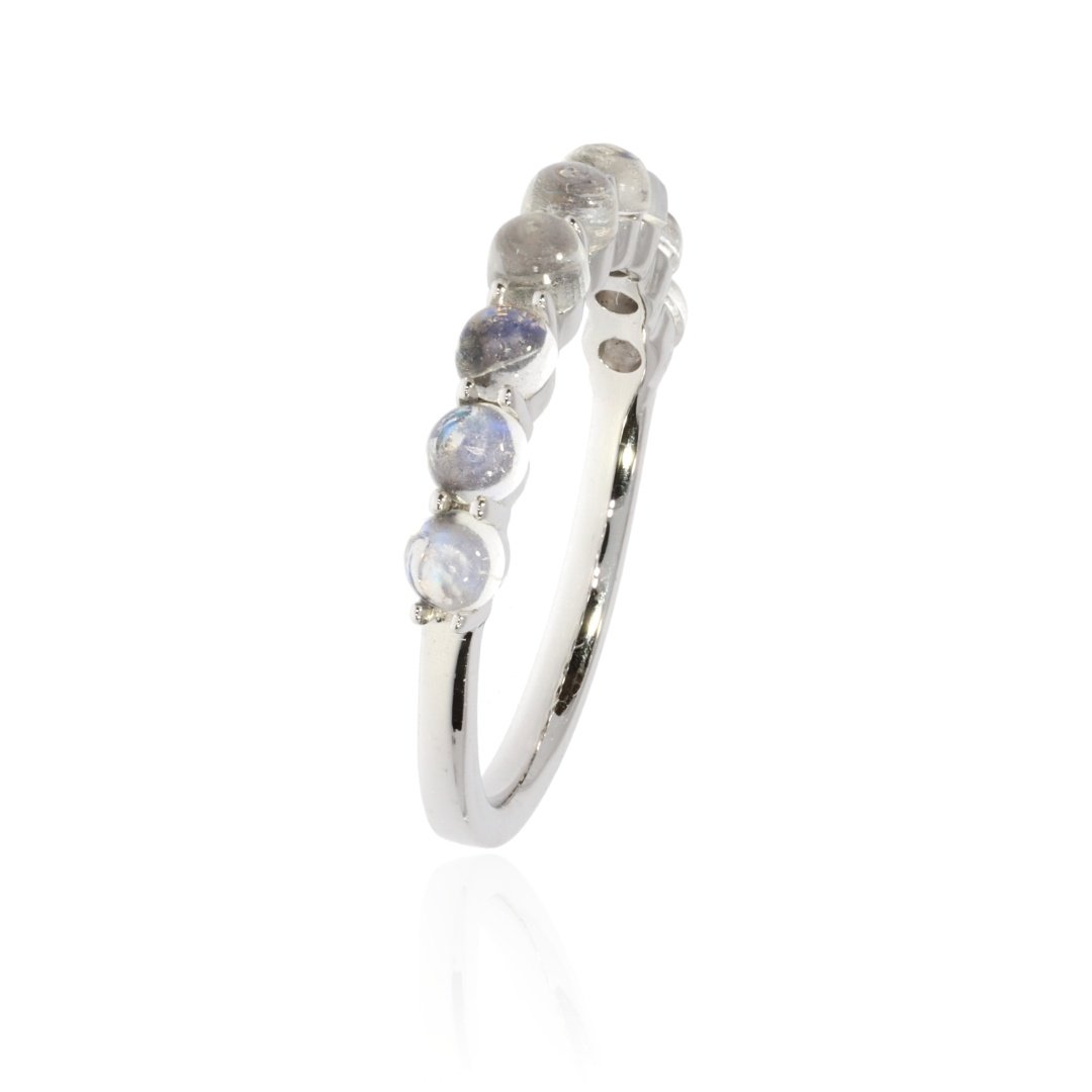 Moonstone and White Gold Ring By Heidi Kjeldsen Jewellery R1565 Vertical