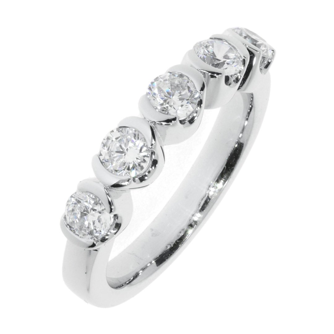 Diamond demi-rub-over eternity ring by Heidi Kjeldsen Jewellery R1343 Vertical