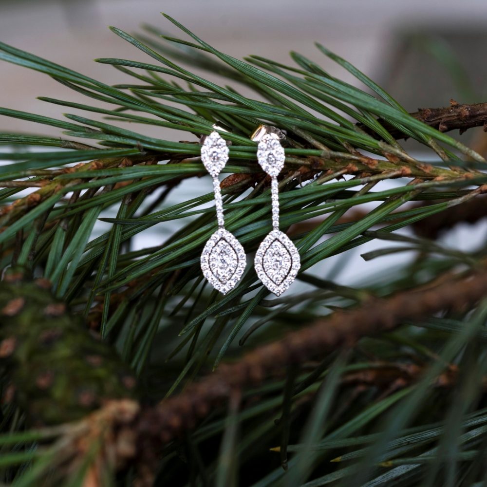 Heidi Kjeldsen Jewellers Irresistible Diamond Drop Earrings ER1905 Spruce