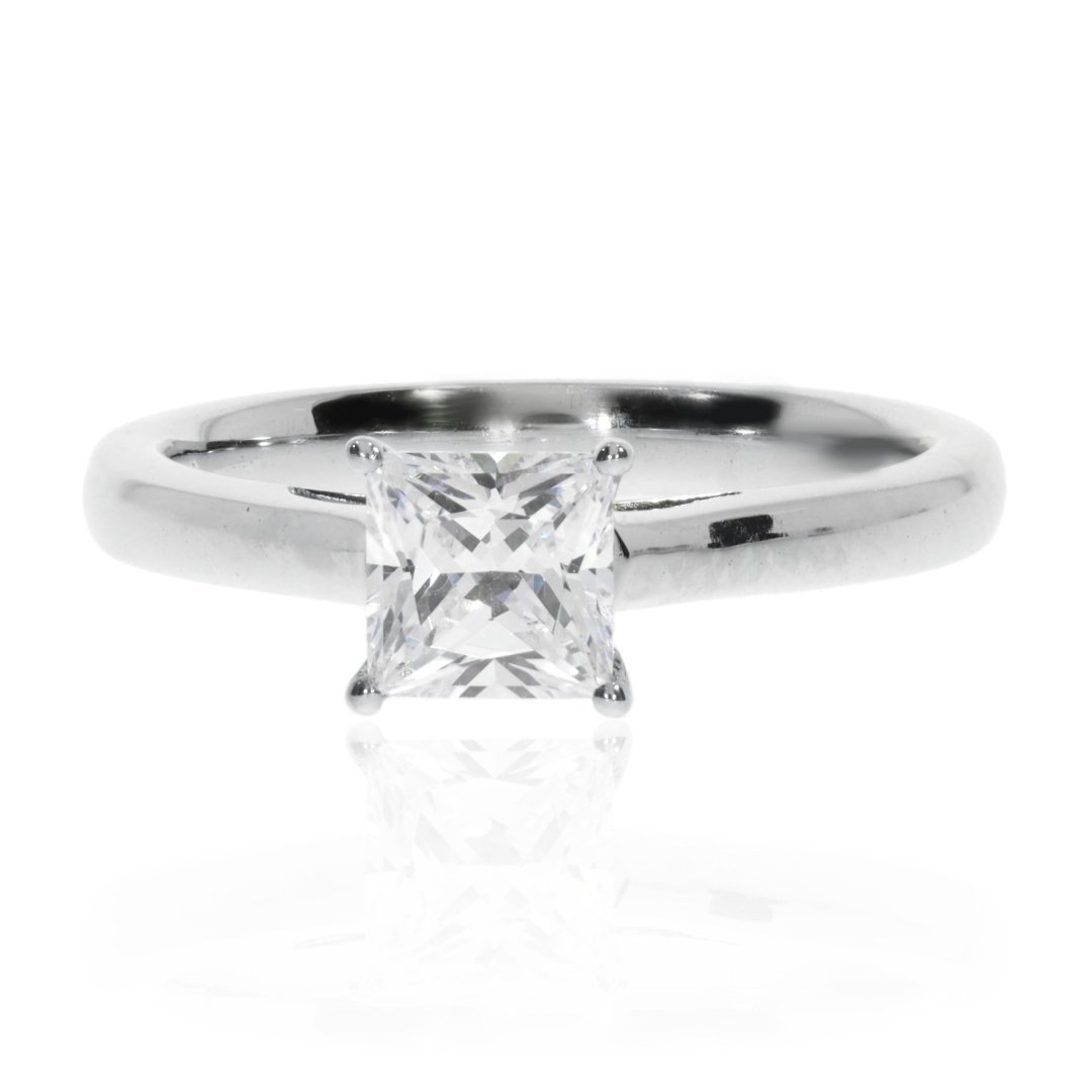Princess Cut Diamond Ring R1323S by Heidi Kjeldsen Jewellery Front