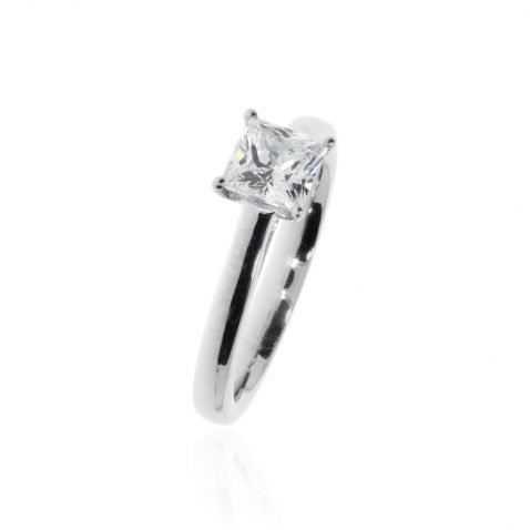 Princess Cut Diamond Ring R1323S by Heidi Kjeldsen Jewellery Vertical