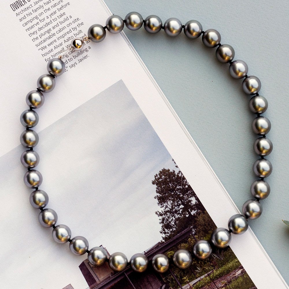 Tahitian Pearl Necklace By Heidi Kjeldsen Jewellers NL1275