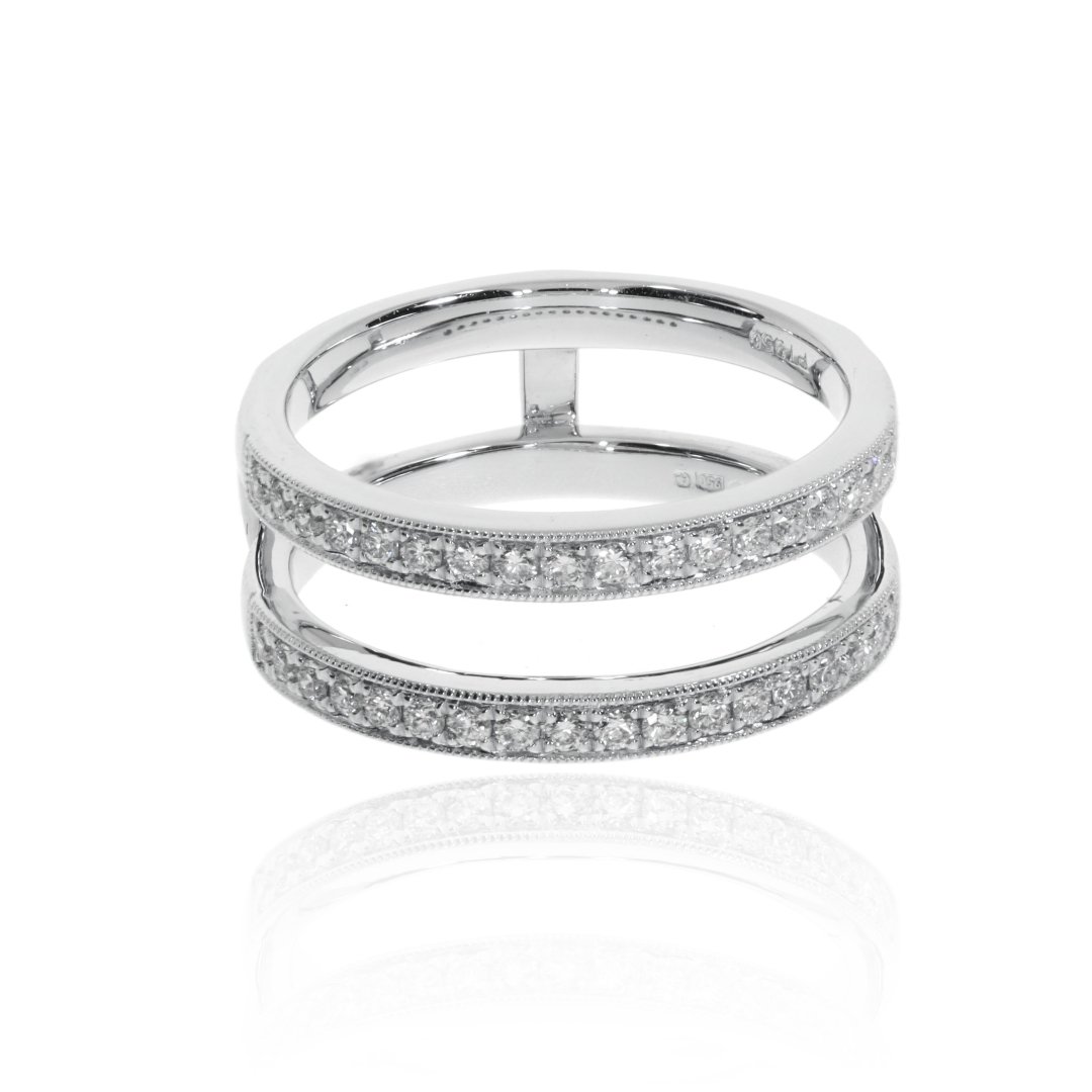 Diamond Double Band Ring By Heidi Kjeldsen jewellery R1675 Front
