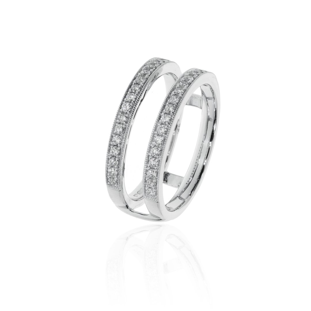 Diamond Double Band Ring By Heidi Kjeldsen jewellery R1675 Vertical