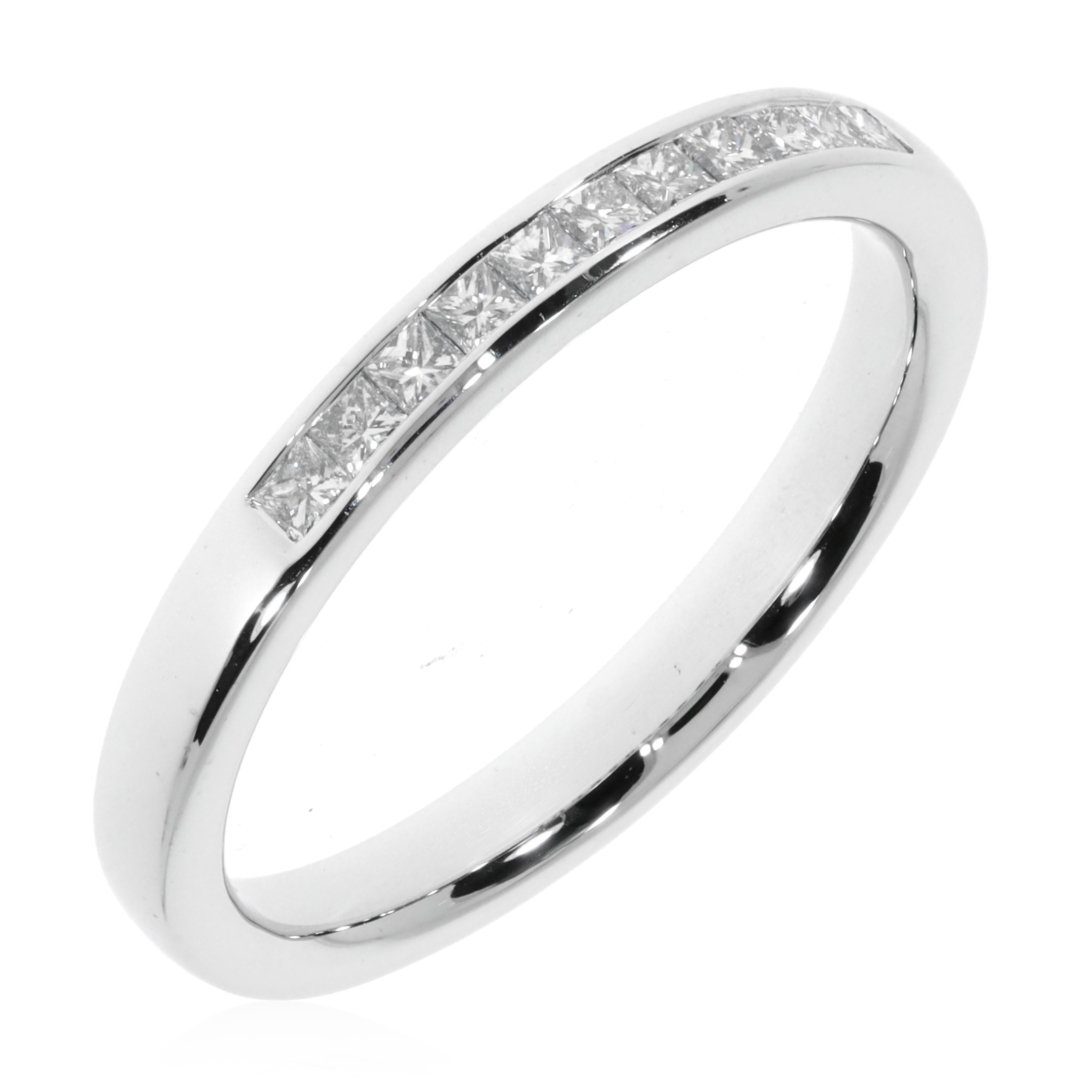 Princess Cut Diamond eternity ring by Heidi Kjeldsen Jewellery R1694 Vertical