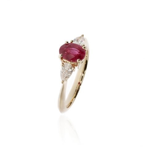 Ruby and Diamond ring By Heidi Kjeldsen Jewellery R1691 Vertical