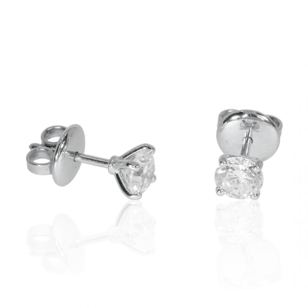 Laboratory Grown Diamond Earstuds By Heidi Kjeldsen jewellers ER2616 Side