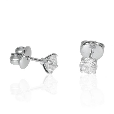 Laboratory Grown Diamond Earstuds By Heidi Kjeldsen jewellers ER2617 Side