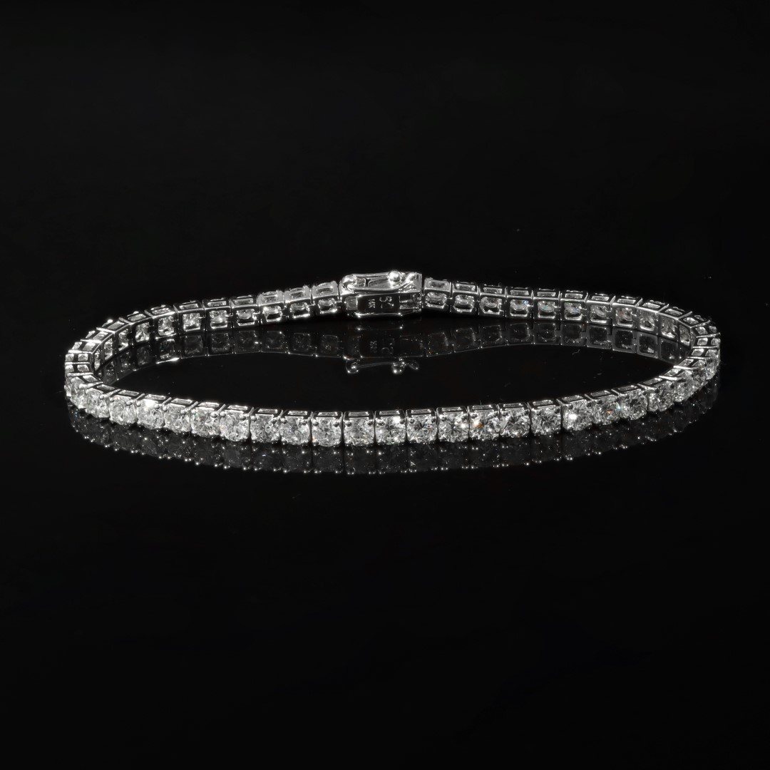 Laboratory Grown Diamond Tennis Bracelet Heidi Kjeldsen Jewellers BL1409 Black