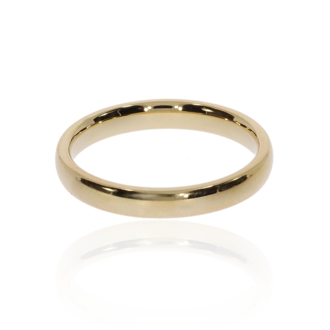 18ct yellow Gold wedding ring By Heidi Kjeldsen Jewellery R1711S Front