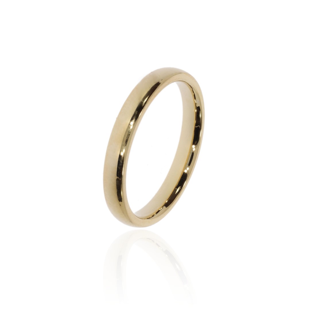 18ct yellow Gold wedding ring By Heidi Kjeldsen Jewellery R1711S Side